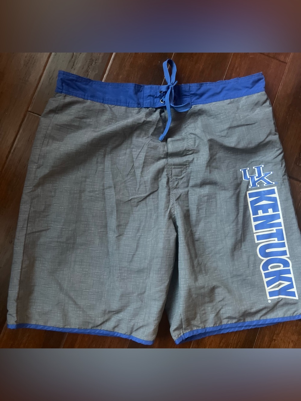 Knights Apparel Grey and Blue Kentucky Swim Trunks